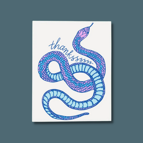 Purple and blue snake