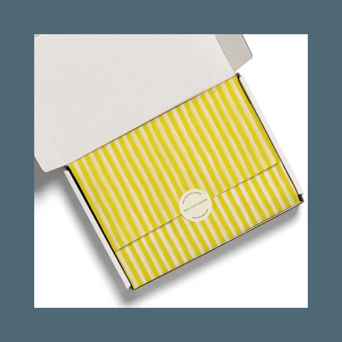 Yellow Stripe Tissue Paper