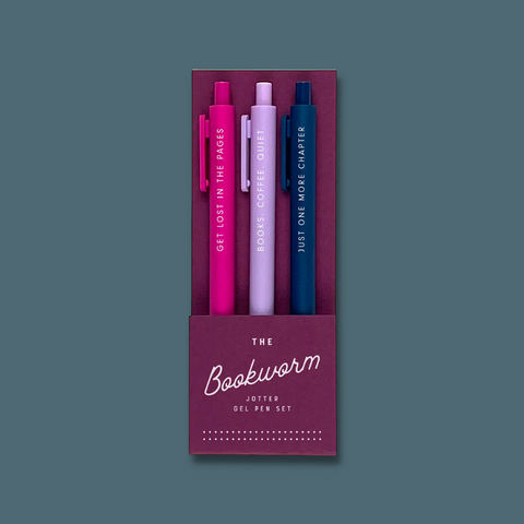 Purple and blue pens