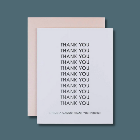 Lots of thank you's