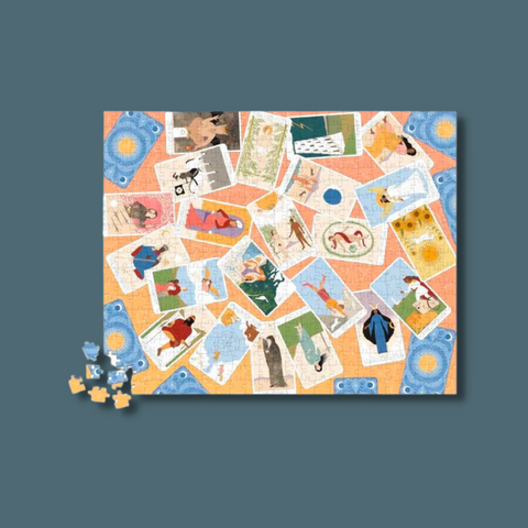 Puzzle of tarot cards