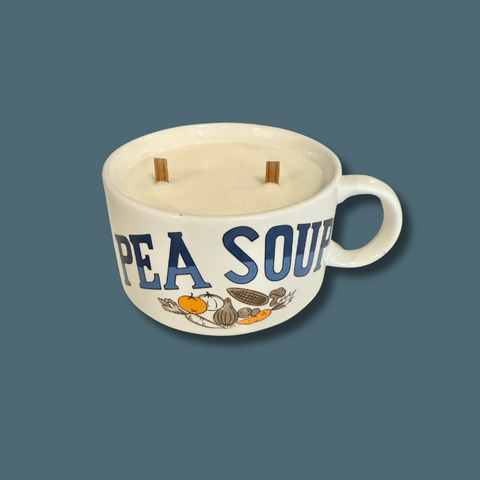 Vintage Pea Soup Cup Candle