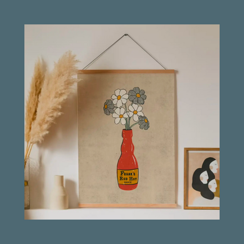 Frank's bottle with flowers