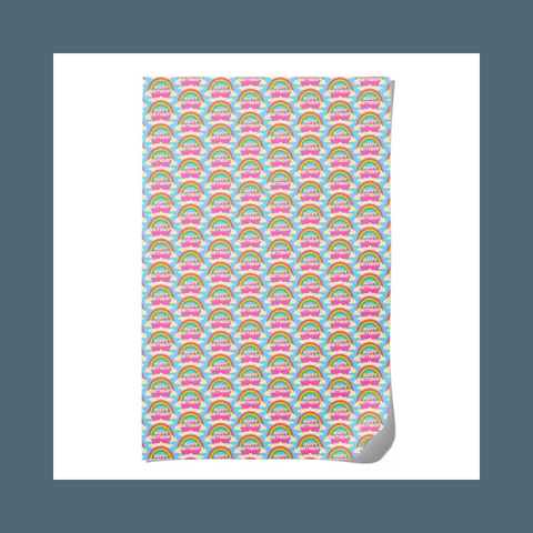 All Over Rainbows Wrap Sheet Roll