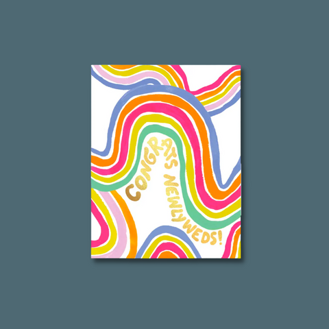 Bright squiggly lines and gold text