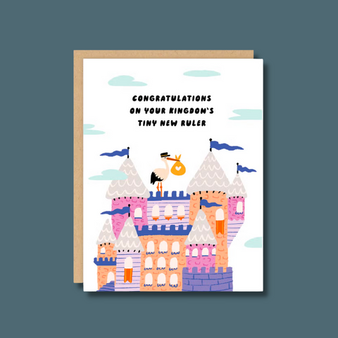 Castle with stork on top
