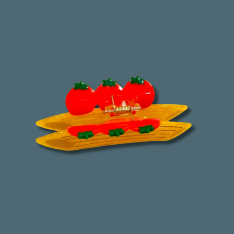 Penne And Tomato Hair Claw