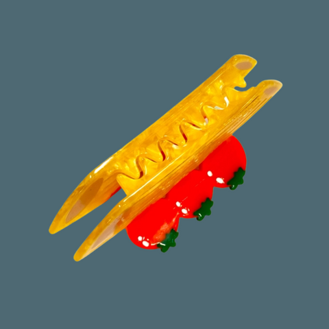 Penne And Tomato Hair Claw