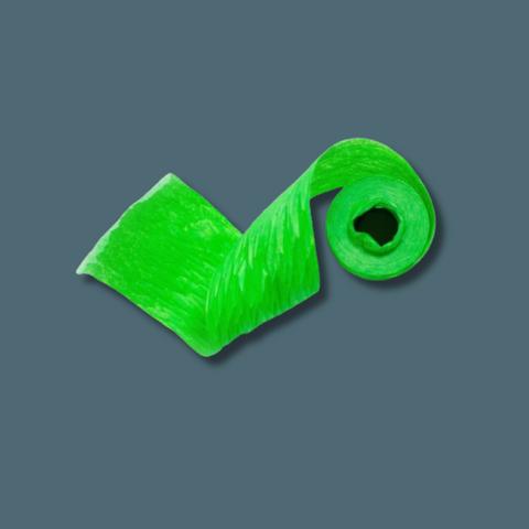 Green Crepe Paper Eco Ribbon