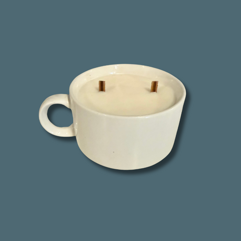 Vintage Pea Soup Cup Candle