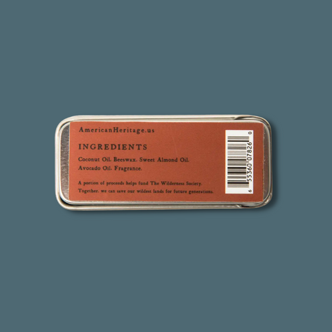 Solid cologne in tin