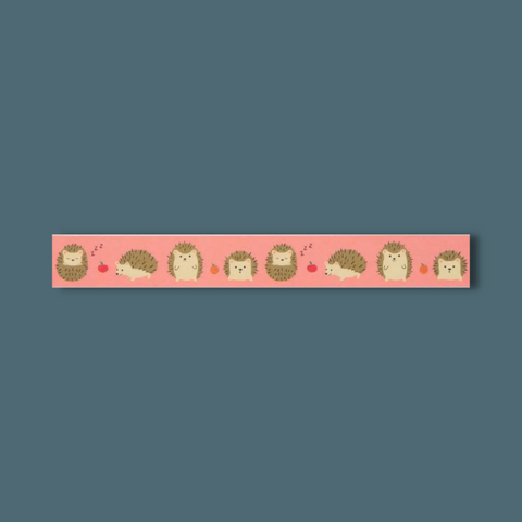 Hedgehogs on pink