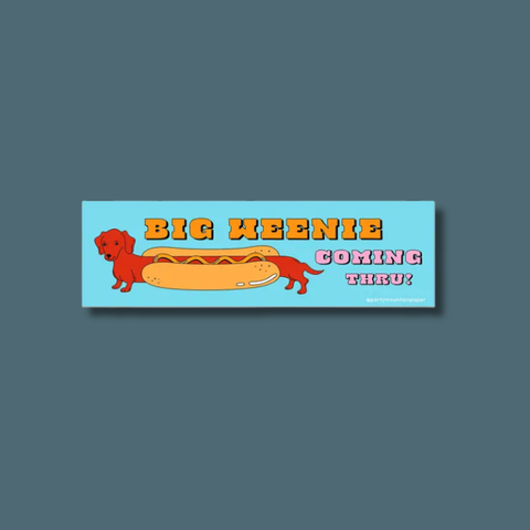 Big Weenie Bumper Sticker