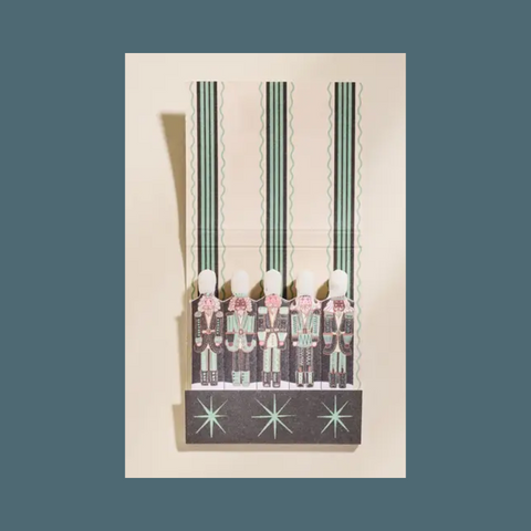 Green Nutcracker Printed Matchbook