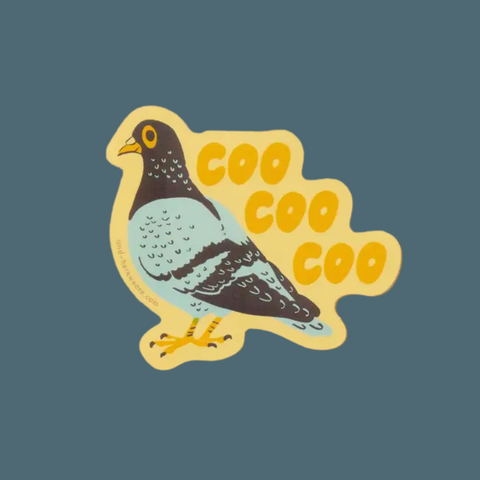 Cool Pigeon Vinyl Sticker