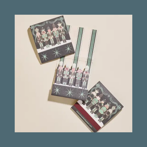 Green Nutcracker Printed Matchbook
