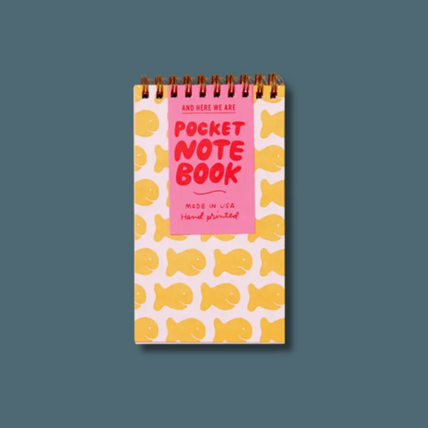 Goldfish Crackers Letterpress Spiral Notebook