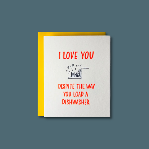 Dishwasher and text