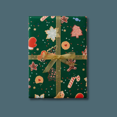 Christmas Cookies Continuous Roll Wrap