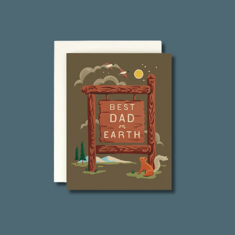Best Dad On Earth Card