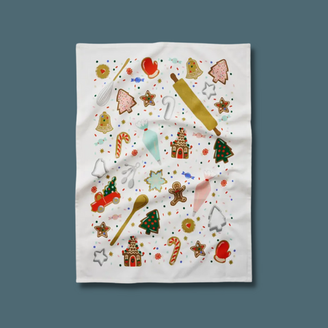 Christmas Cookies Tea Towel