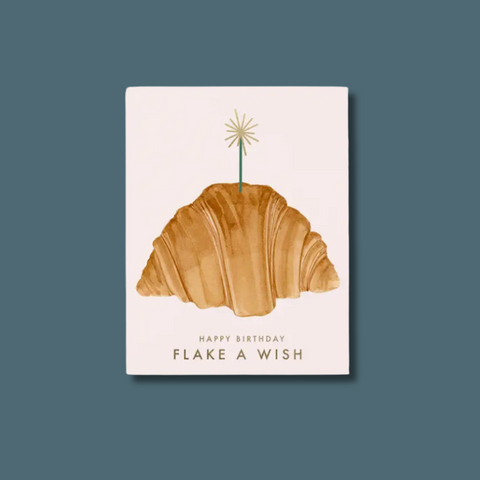 Flake A Wish Croissant Card