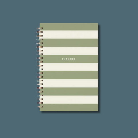 Striped Undated Weekly Planner Journal