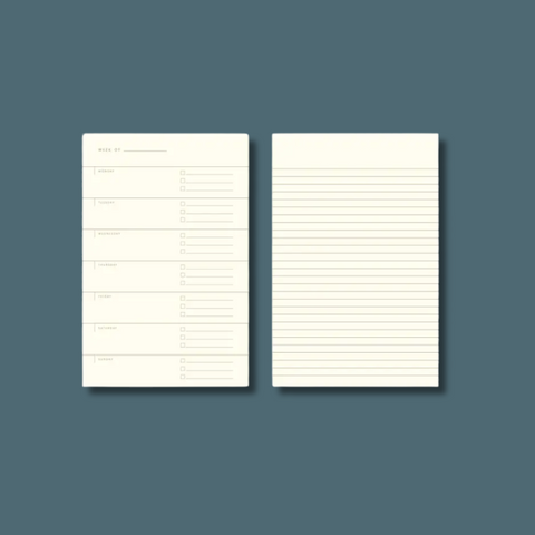 Striped Undated Weekly Planner Journal