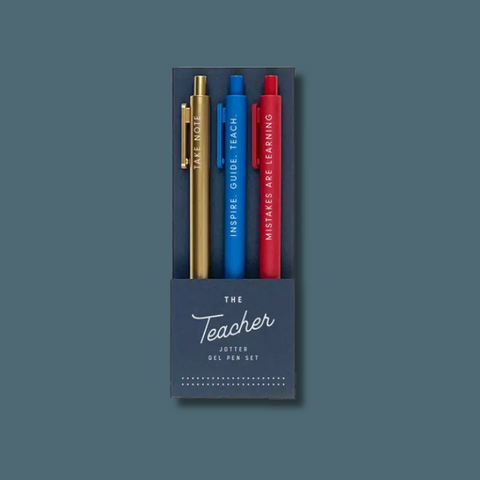 The Teacher Jotter Gel Pen Set