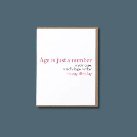 Number Birthday Card