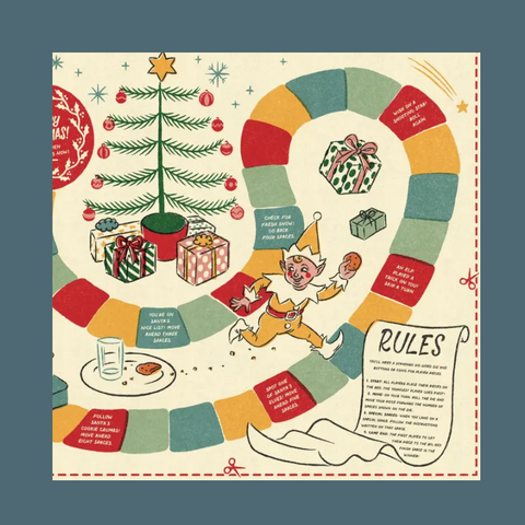 Holiday Gameboard Gift Bag