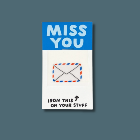 Miss You Letter L'il Something Iron-On Card