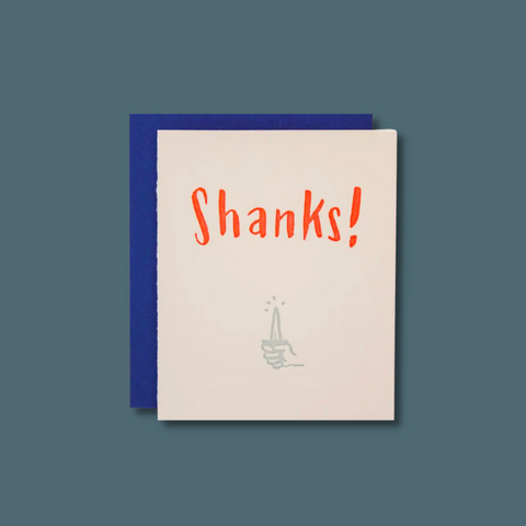 Hand with a shank in it