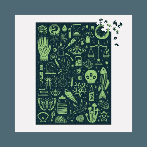 Occult And Curious 1000 Piece Glow In The Dark Puzzle