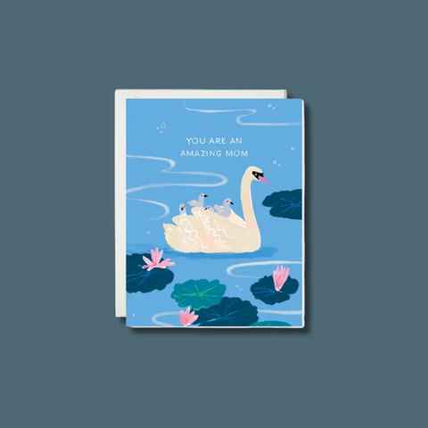 Swan Mom Card
