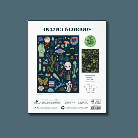 Occult And Curious 1000 Piece Glow In The Dark Puzzle