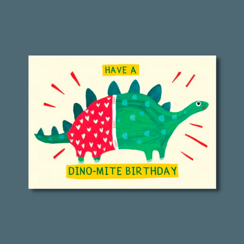Dinosaur wearing boxers