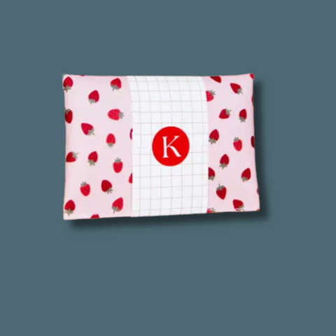 Strawberries Pink Card Wallet