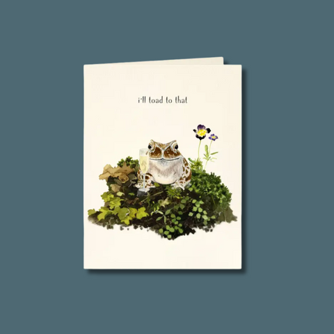I'll Toad To That Congratulations Card