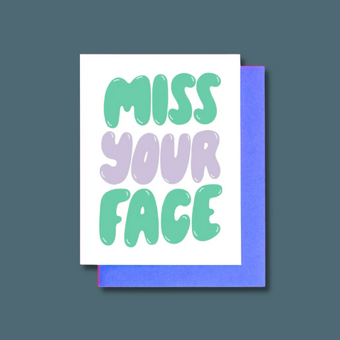Green and purple bubble font