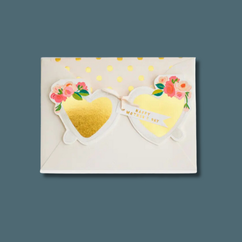 Happy Mother's Day Gold Sunglasses Card