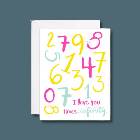 Blue, yellow, and pink numbers