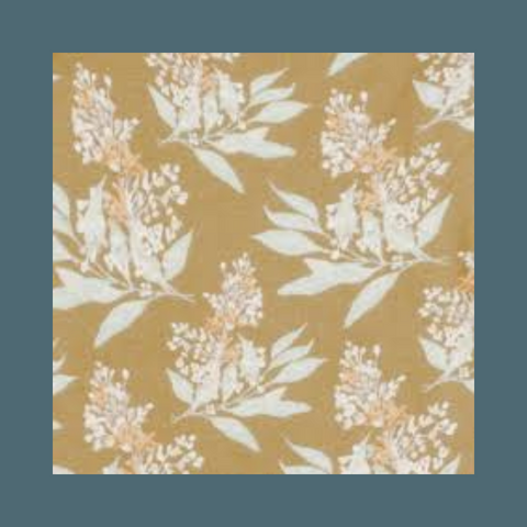 Gold Floral Kerchief Bib
