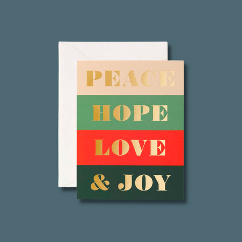 Peace And Joy Card
