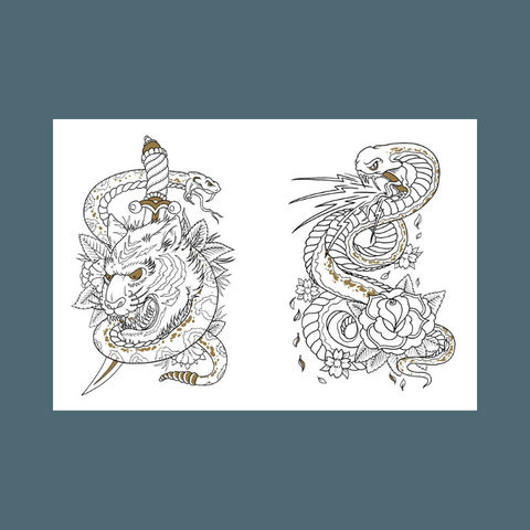 Tattoo Coloring Book