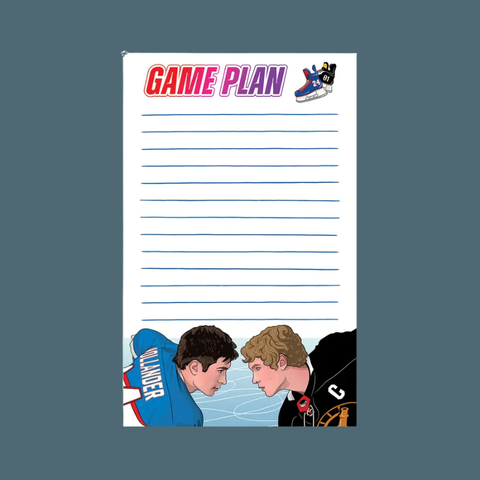 Heated Rivalry Game Plan Notepad