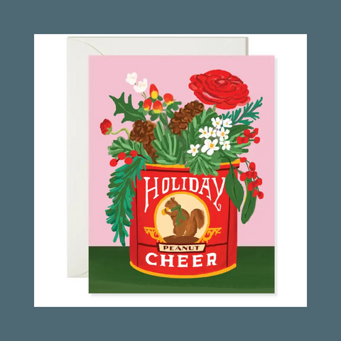 Squirrel Tin Holiday Cheer Card