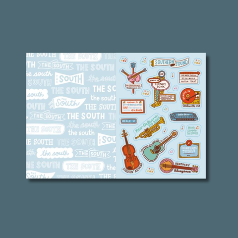 I Love The South Sticker Book