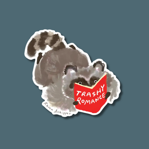 Trashy Romance Racoon Sticker