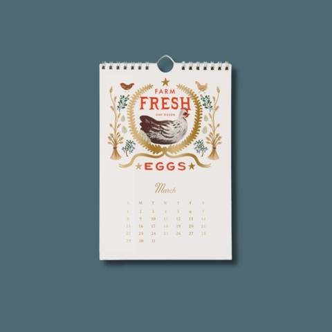 2026 Country Farm Kitchen Calendar